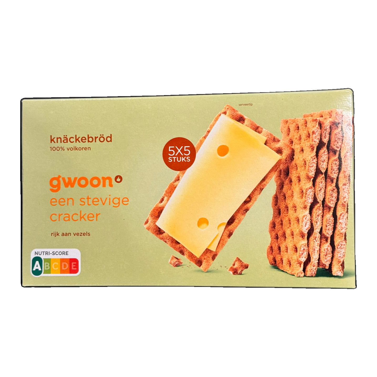 G'WOON knackebrod goudbruin 375 GR